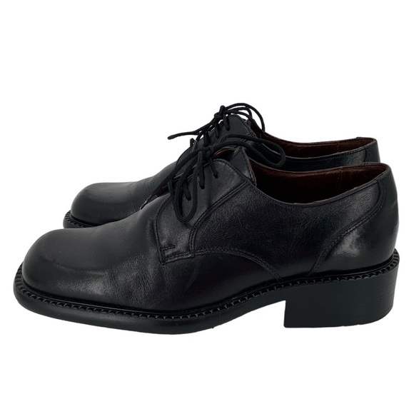 Vintage Aldo Dress Shoes Boys Mens 41 US 8 Black Leather Unisex Non-Binary - Picture 8 of 11